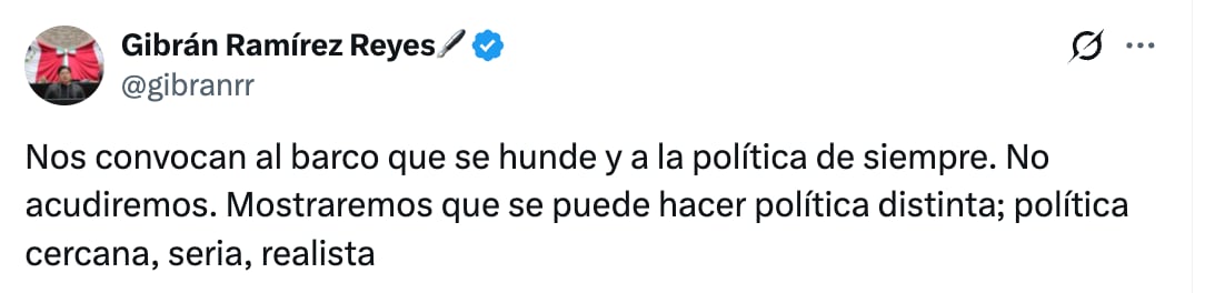 Gibrán Ramírez responde a llamado de conformar alianza lanzado por Alessandra Rojo de la Vega