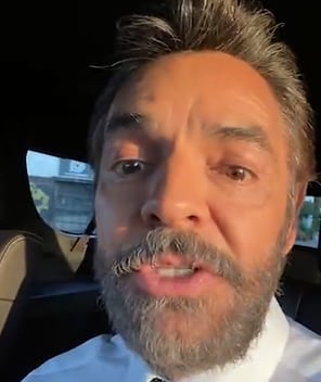 Eugenio Derbez habla sobre su barba larga.