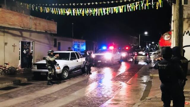 Operativo tras encontrar a los jóvenes asesinados en Celaya