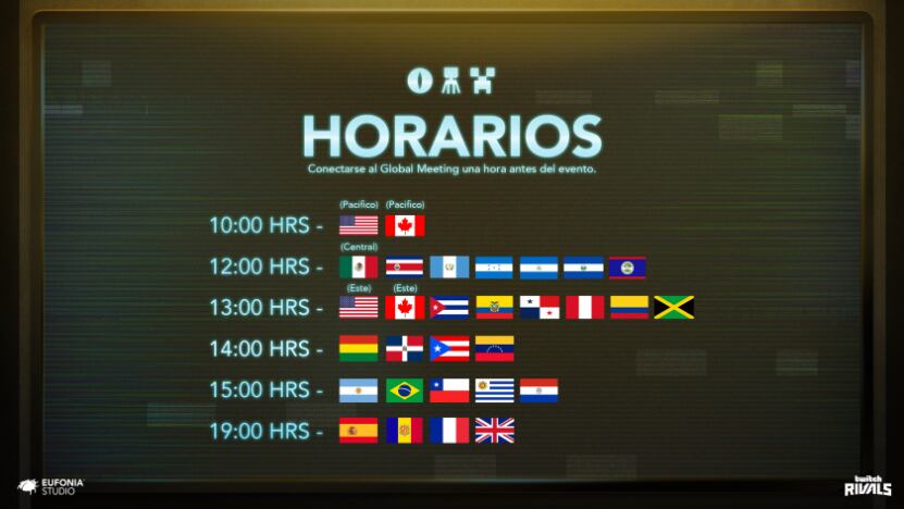 Horarios Squid Craft Games 2