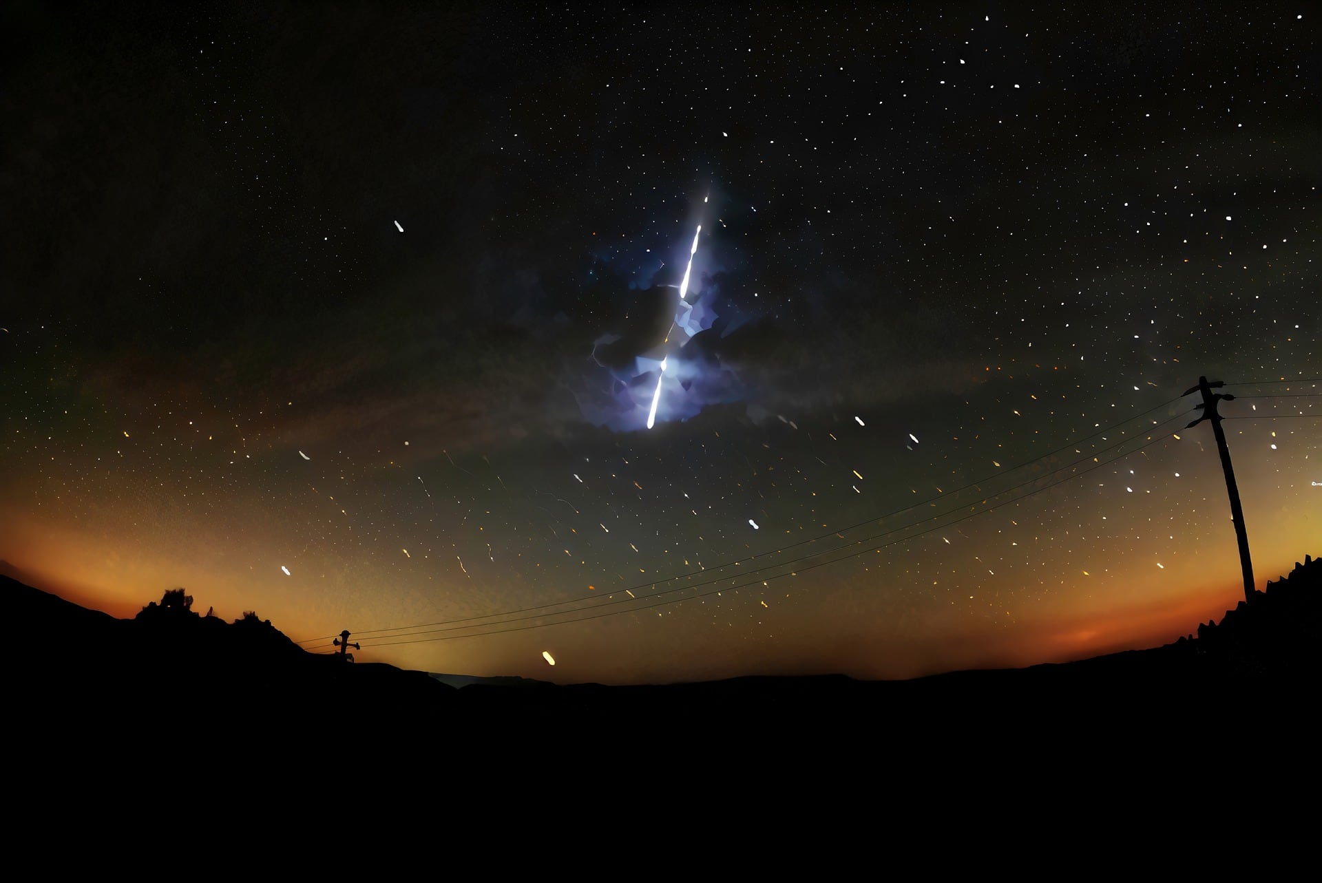 Cometa en el cielo
