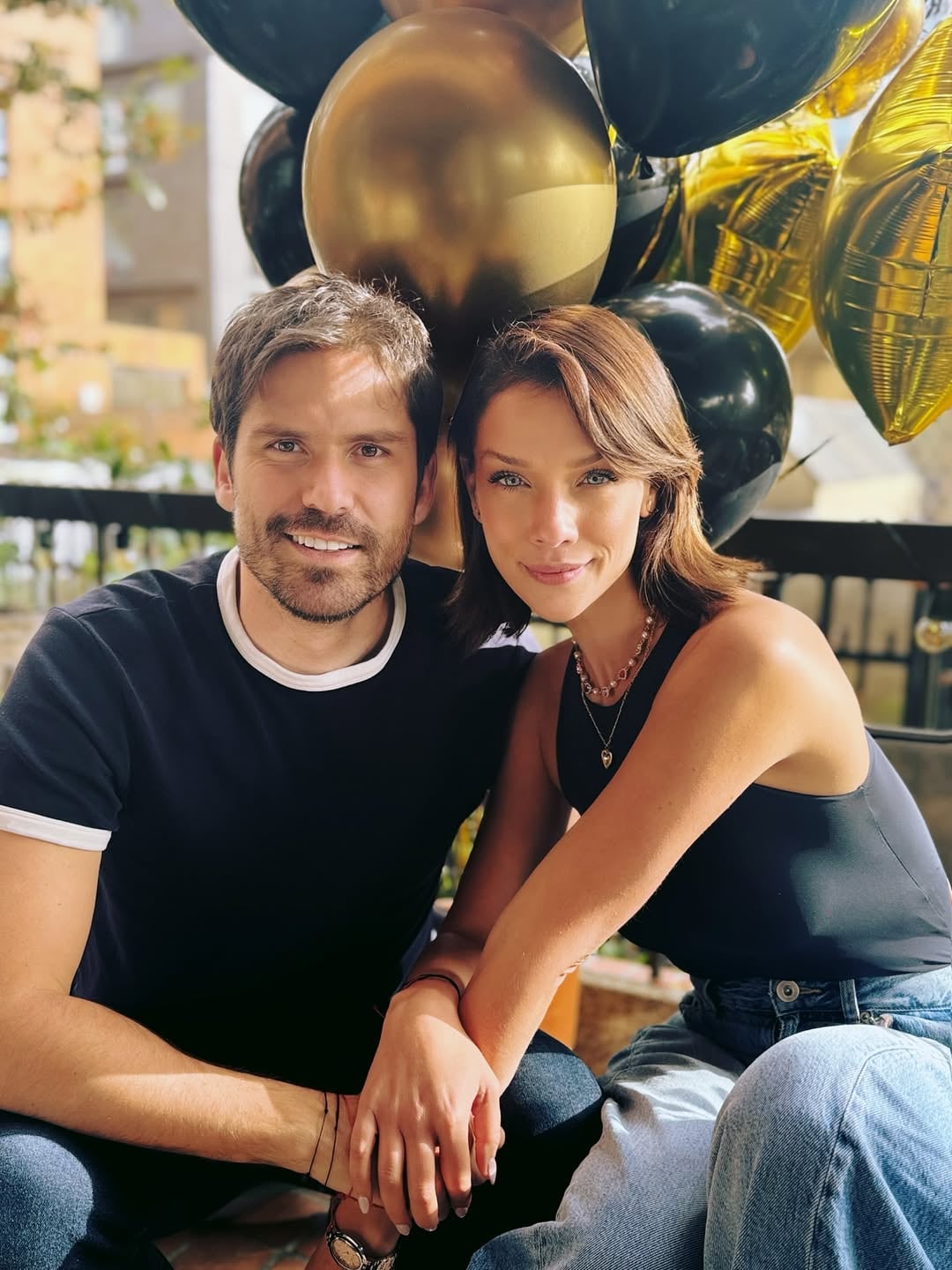 Carolina Miranda y su novio Juan Felipe Samper.