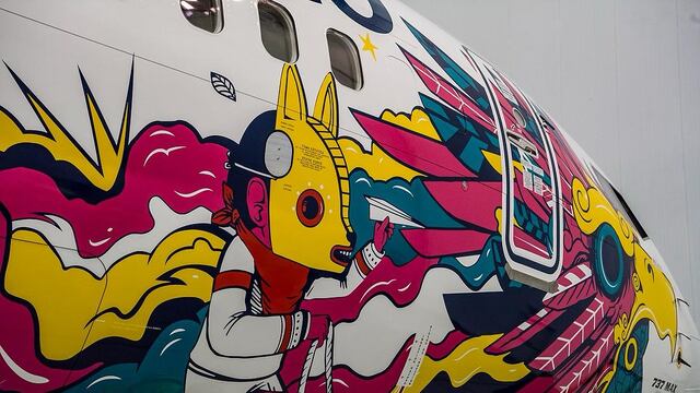 Fuselaje del nuevo Boeing 737MAX-9 de Aeroméxico