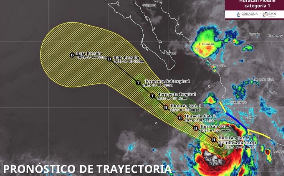 Flossie huracán hoy 1 de julio