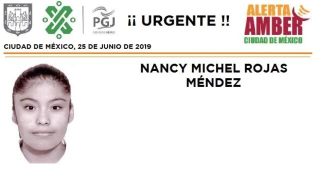 Alerta Amber por Nancy Michel Rojas Méndez.