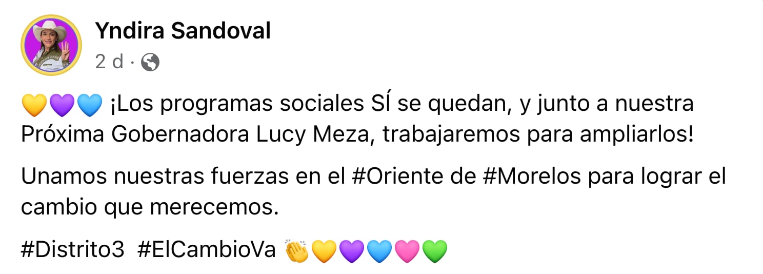 Yndira Sandoval y su propuesta