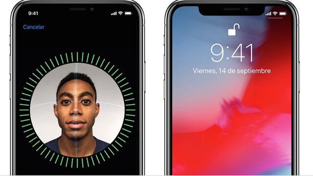 El sistema Face ID en el iPhone X