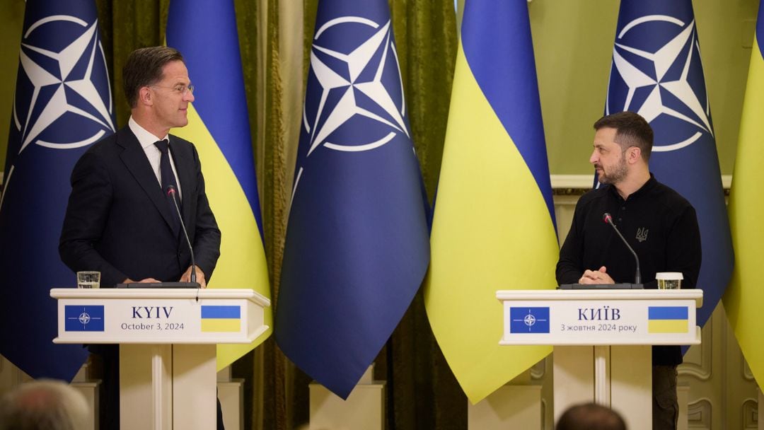 Mark Rutte, realiza su primer visita a Ucrania como secretario general de la OTAN