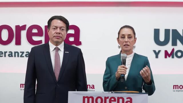 Claudia Sheinbaum y Mario Delgado