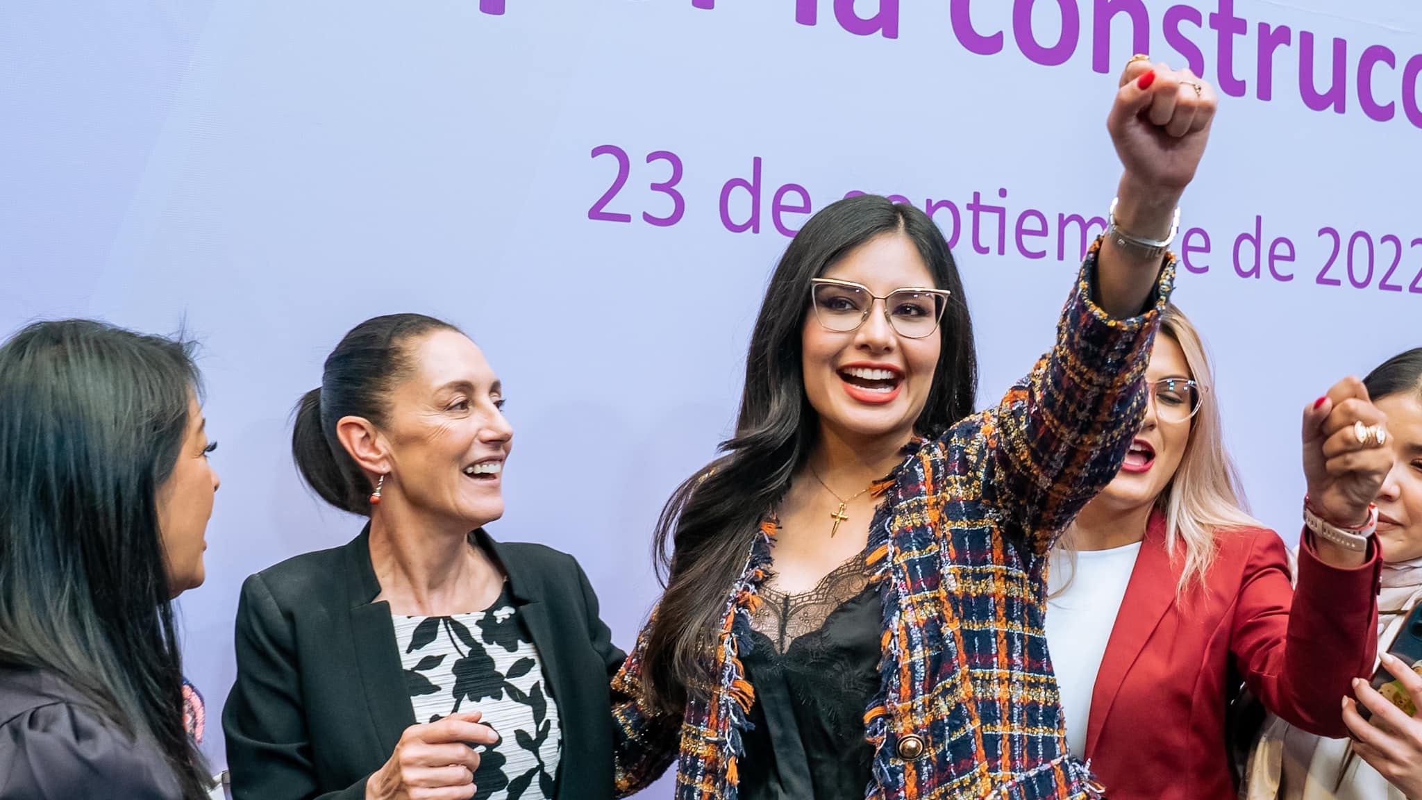 Geraldine Ponce y Claudia Sheinbaum comparten ideales en CDMX