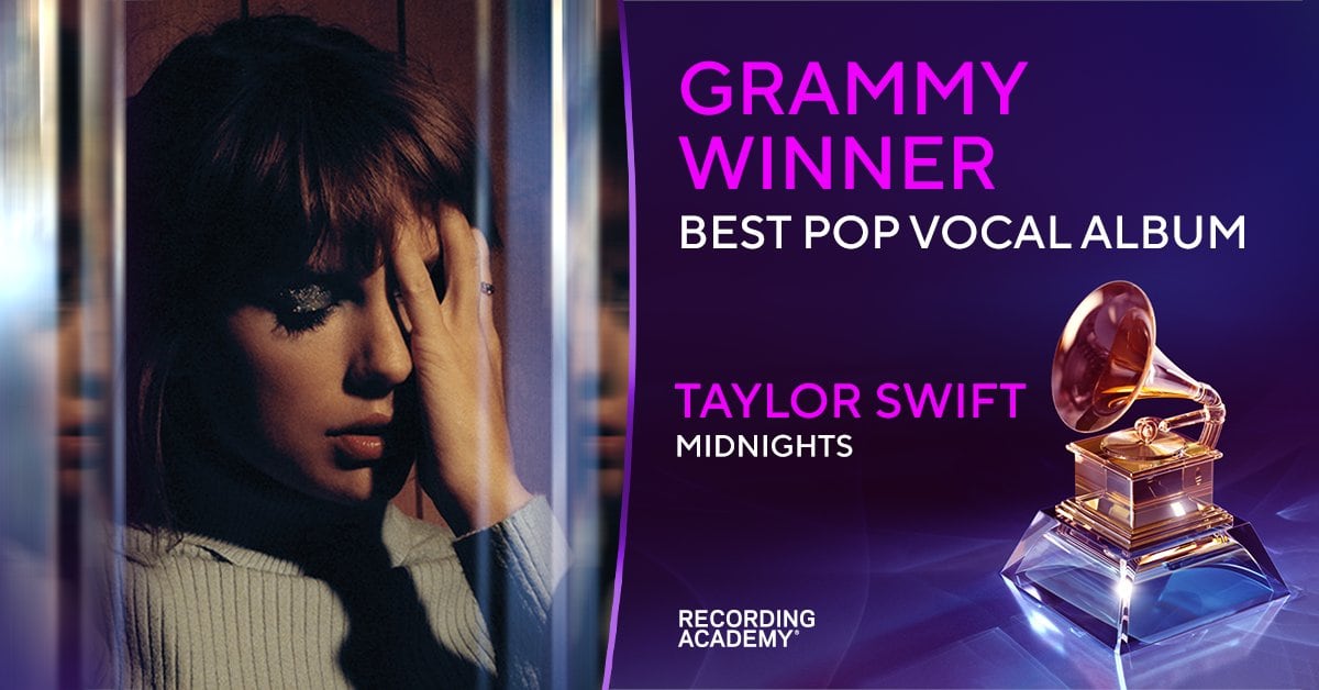Taylor Swift, ganadora Premios Grammy 2024