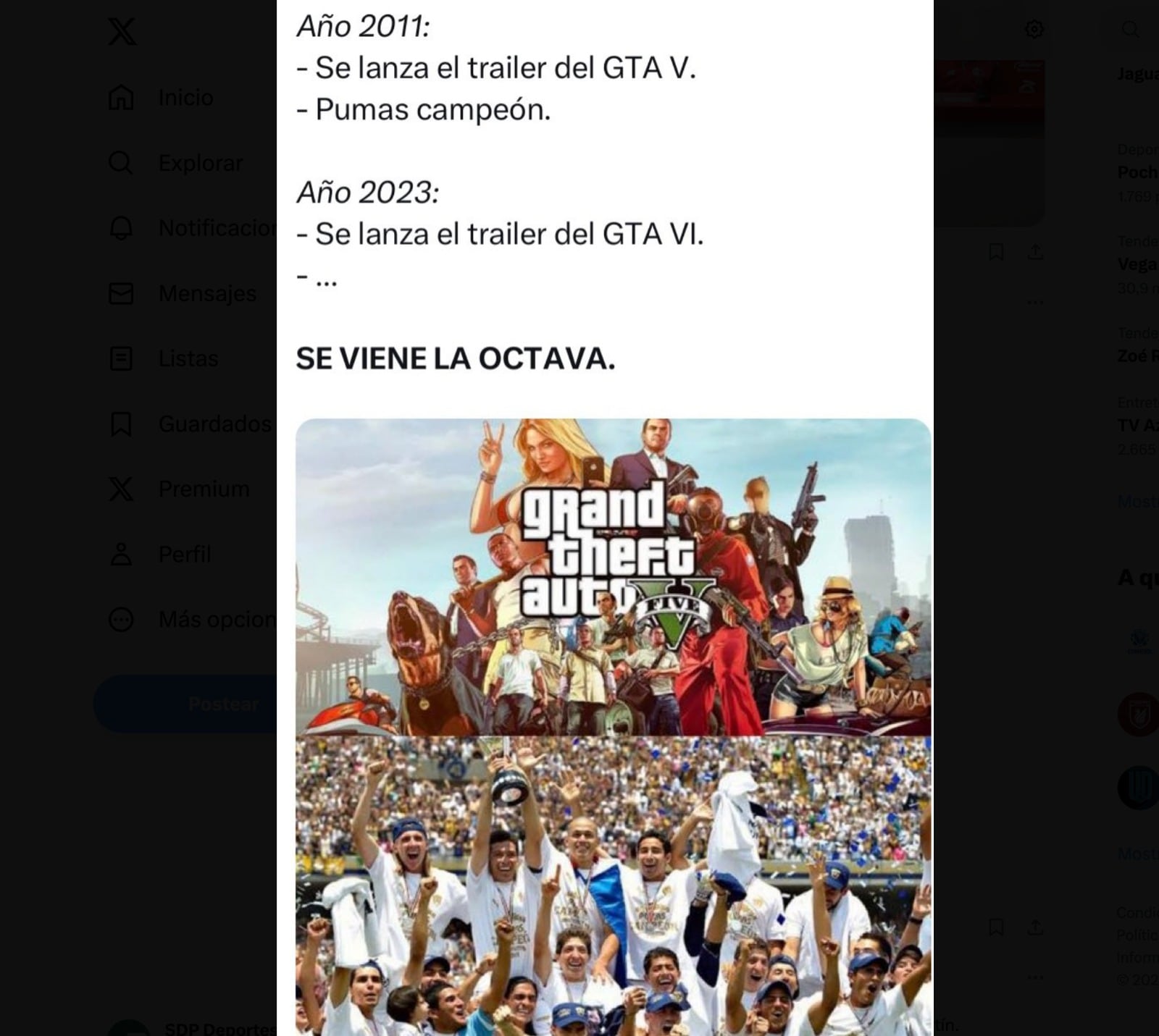 Coincidencia que indica que Pumas puede ser campeón