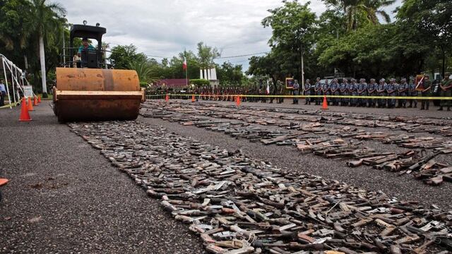 armas de fuego decomisadas