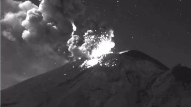 Aumenta actividad del Volcán Popocatépetl hoy 22 de marzo