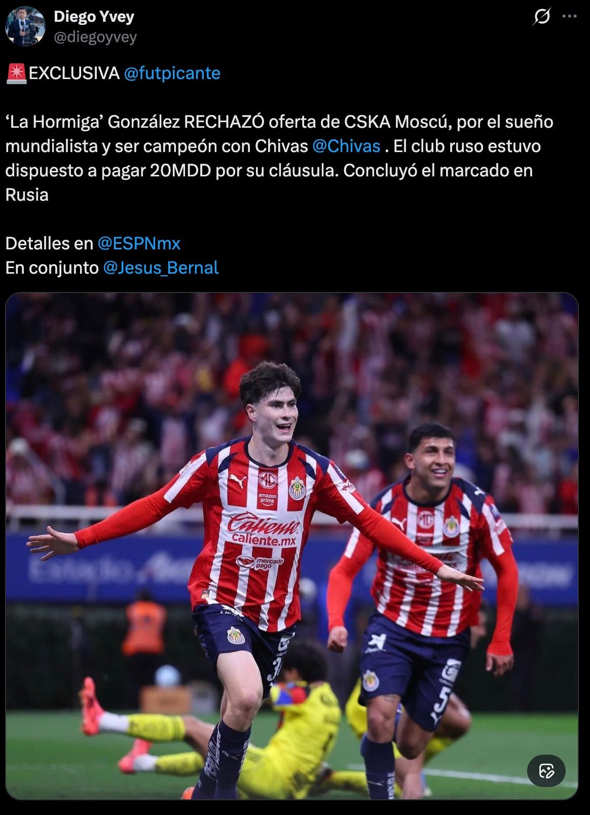 Hormiga González rechaza oferta rusa de 400 millones de pesos.