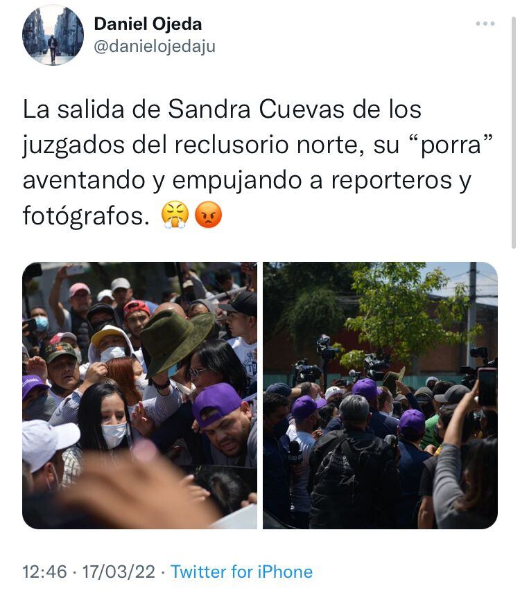 Denuncias de reporteros en redes