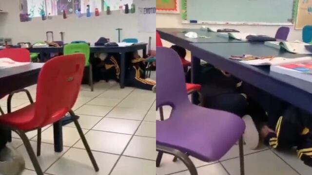 Maestra calma a niños durante balacera en Guaymas