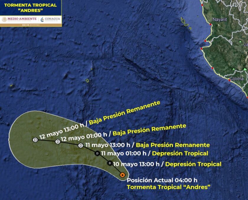 Tormenta tropical 'Andrés'