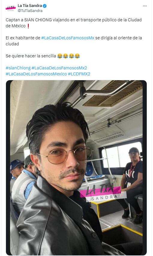 Sian Chiong en transporte público