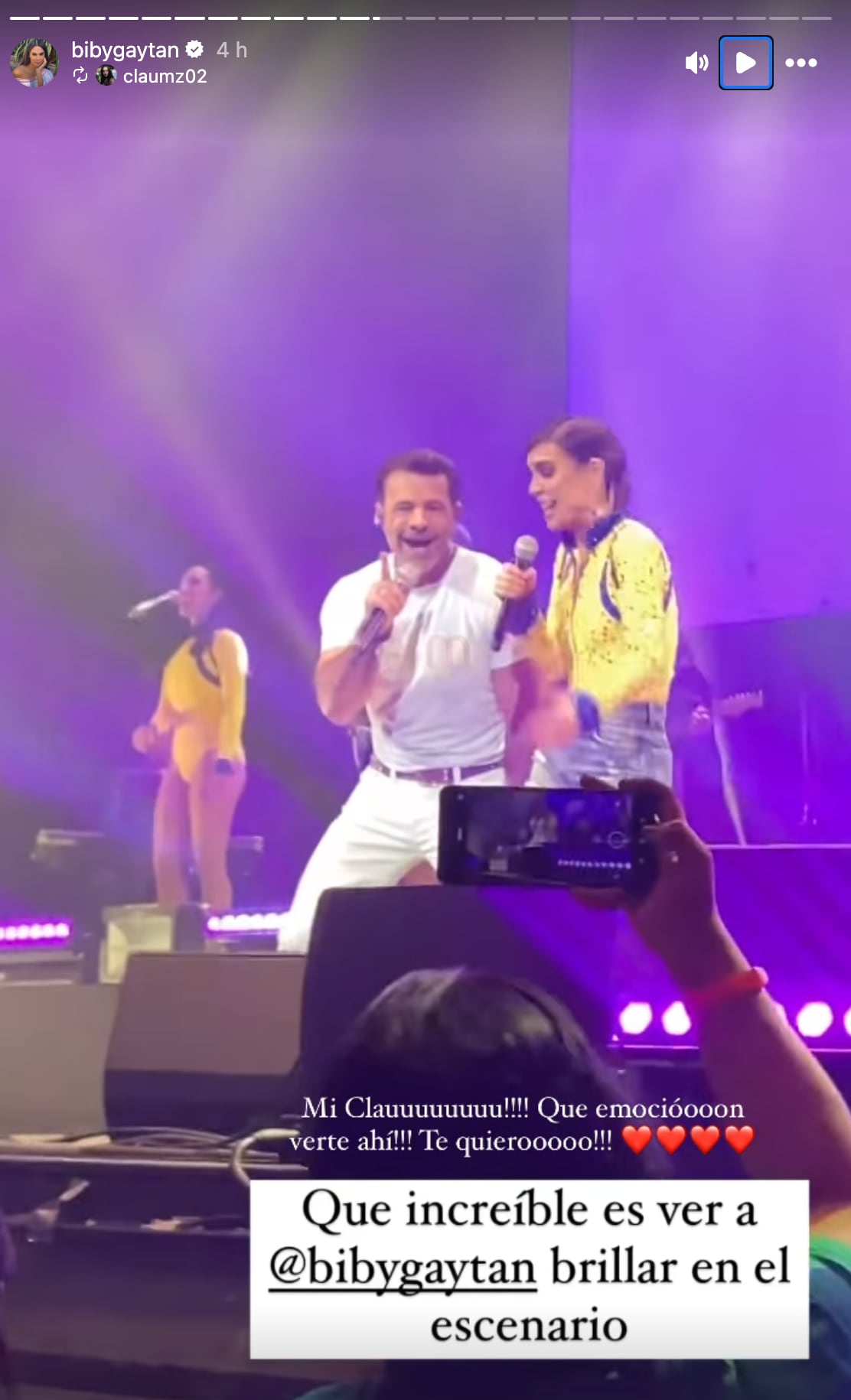 Eduardo Capetillo cantó con Biby Gaytán