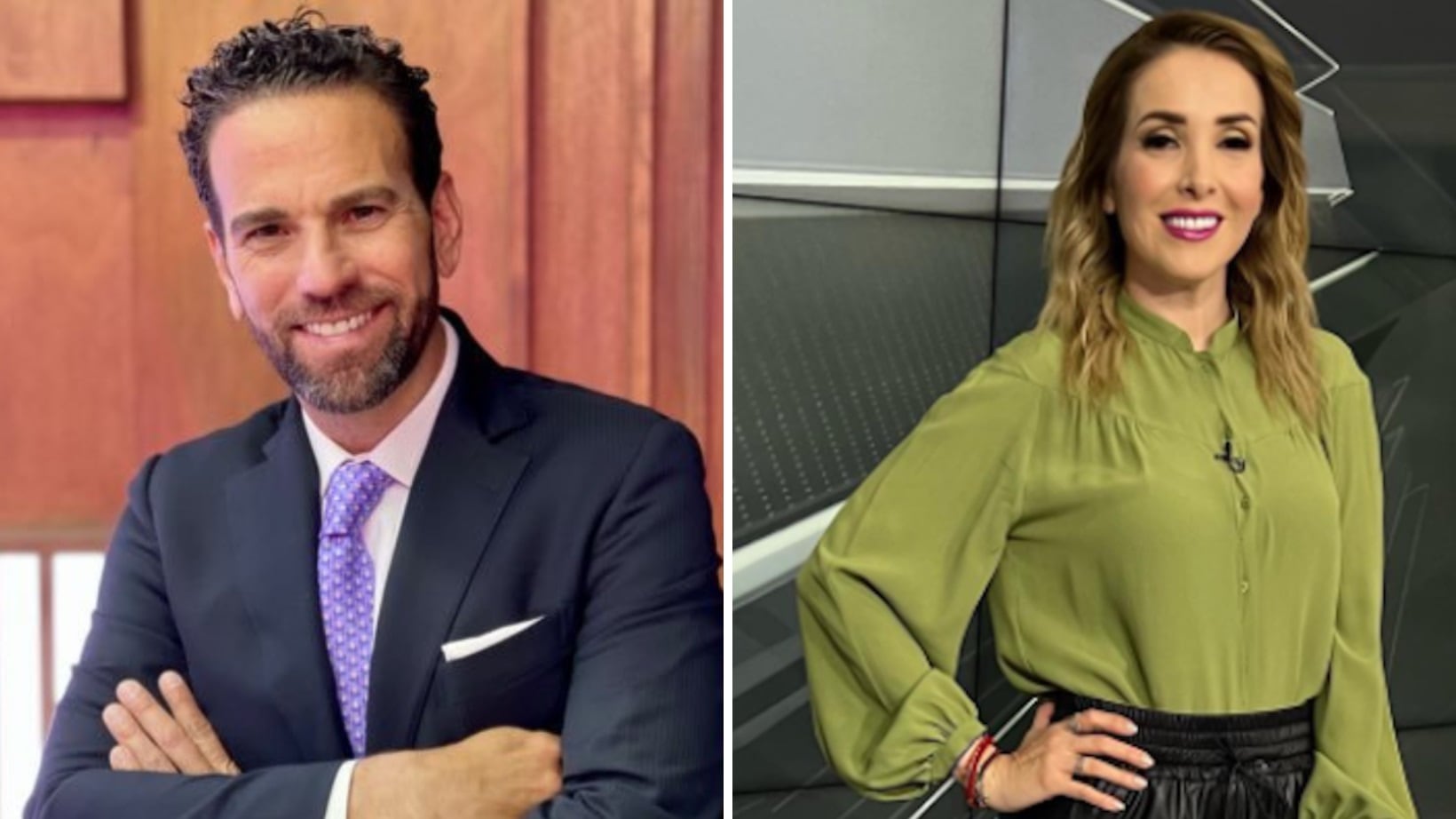 Azucena Uresti y Carlos Loret de Mola