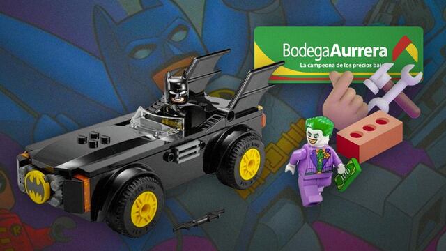 El Set LEGO de Batman de Bodega Aurrerá con el Batimóvil y el Joker