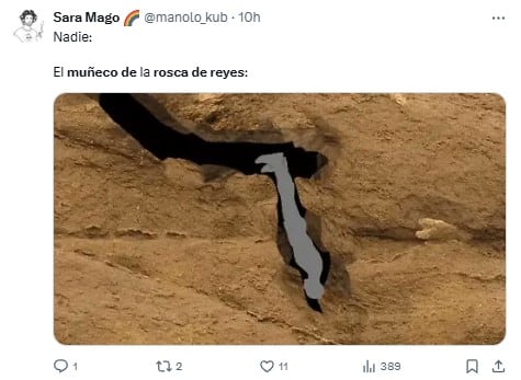 Memes del muñeco de la Rosca de Reyes