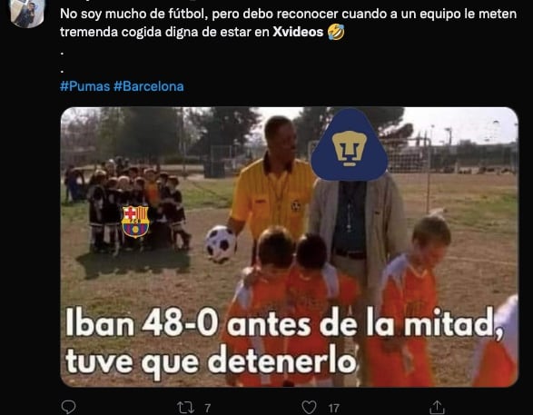 Memes Club Pumas vs FC Barcelona