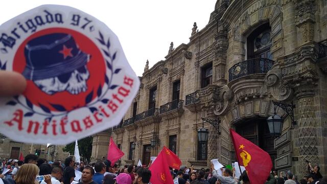 La movilización en la que participaron fans de Chivas.