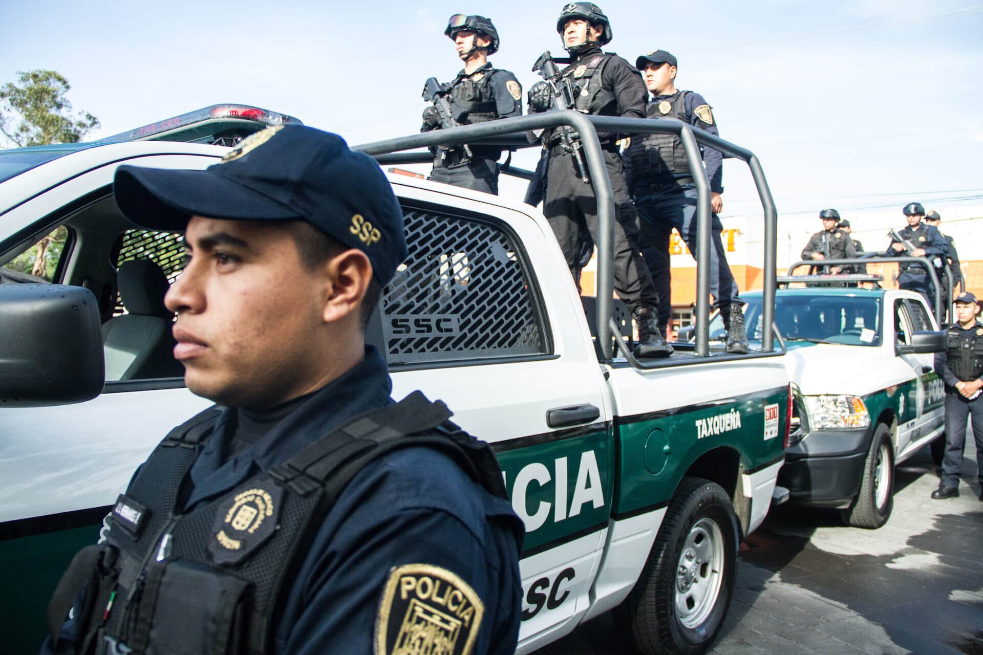 Elementos policiacos de la SSC.