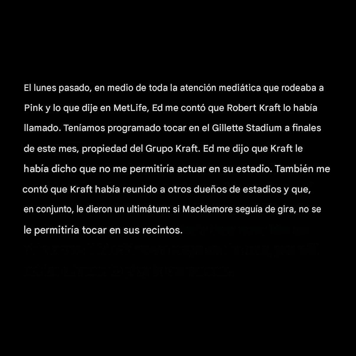 Macklemore se pronuncia sobre su retiro de la gira de Ed Sheraan por su mensaje pro Palestina.