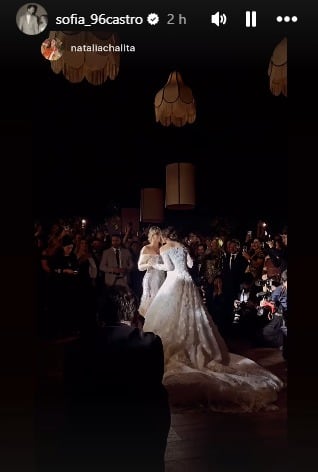 El bonito reencuentro de Angélica Rivera y José Alberto Castro en la boda de Sofía Castro