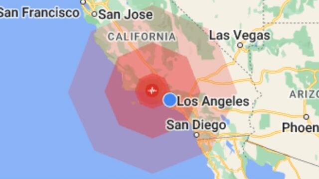 Sismo en Los Ángeles, Claifornia