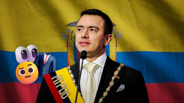 El detalle en el traje de Daniel Noboa que desató polémica