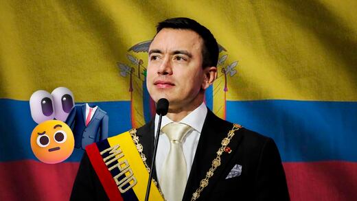 El detalle en el traje de Daniel Noboa que desató polémica