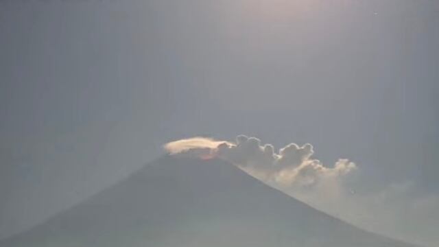 Volcán Popocatépetl hoy 14 de enero de 2025
