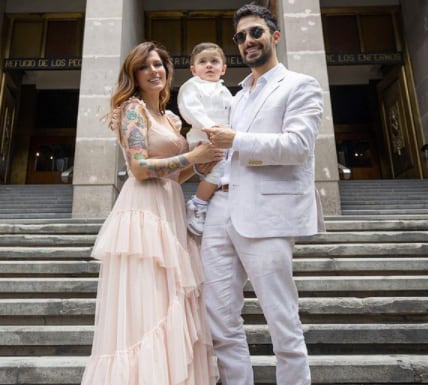 Berth Oh, Cristina Dacosta y su hijo, Romeo.