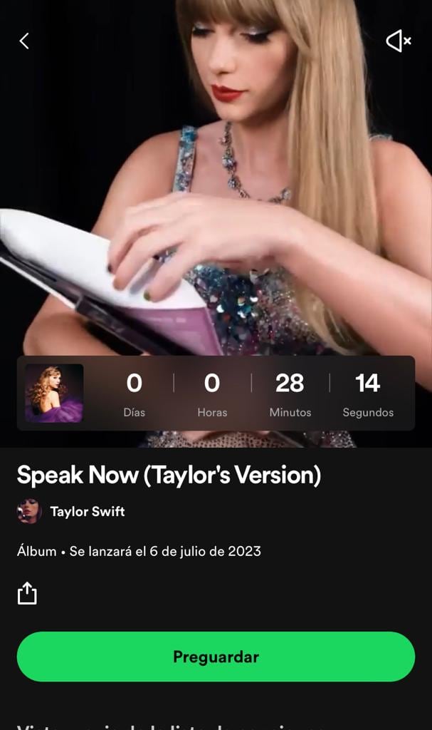 ¿A qué hora sale la nueva versión de Taylor Swift en México?