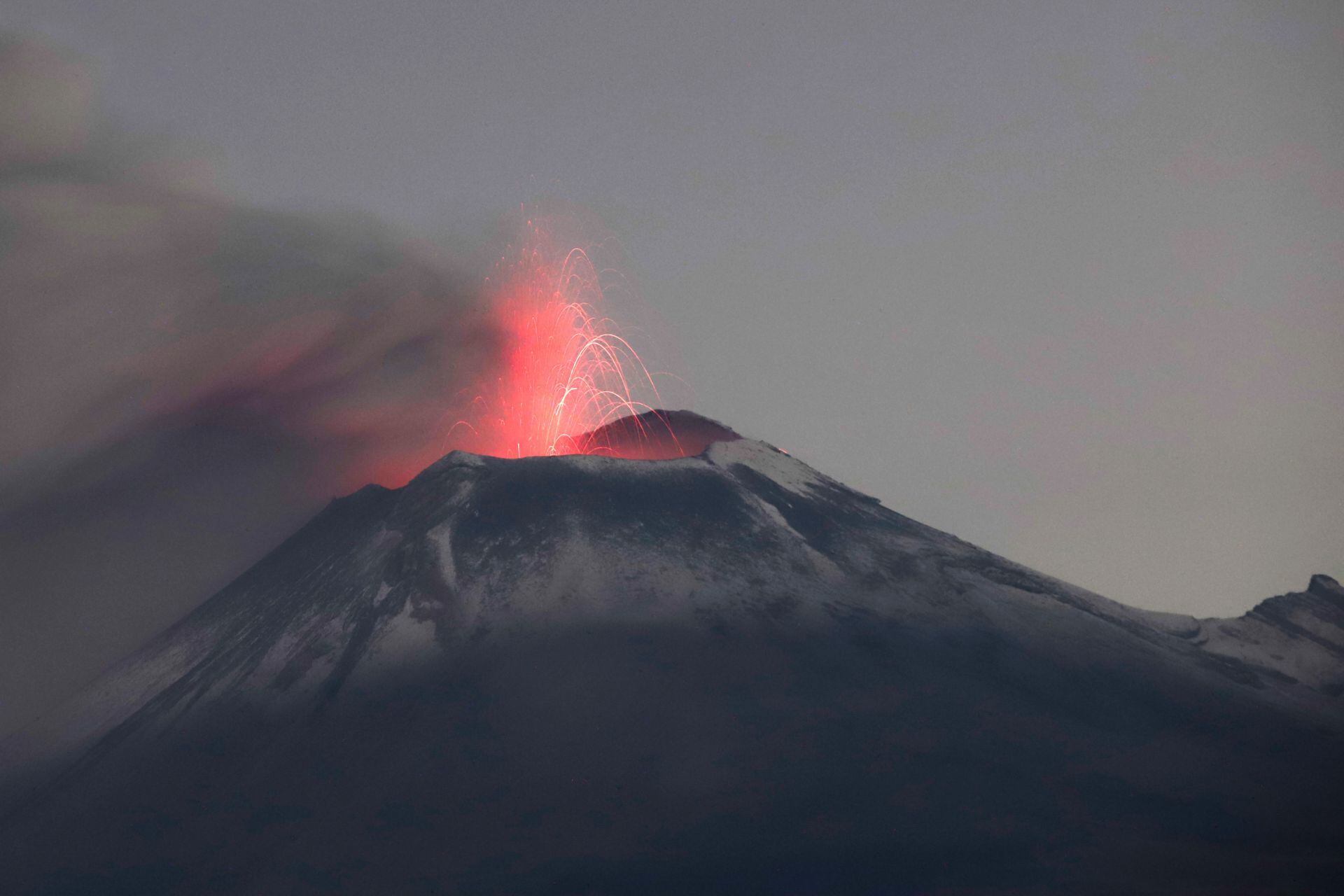 Actividad del volcán Popocatépetl