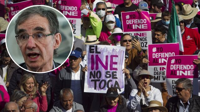 José Woldenberg fue el único orador en la marcha del INE