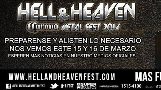 Sí hay Hell & Heaven, pero no en el DF ni en Baja California: Organizador