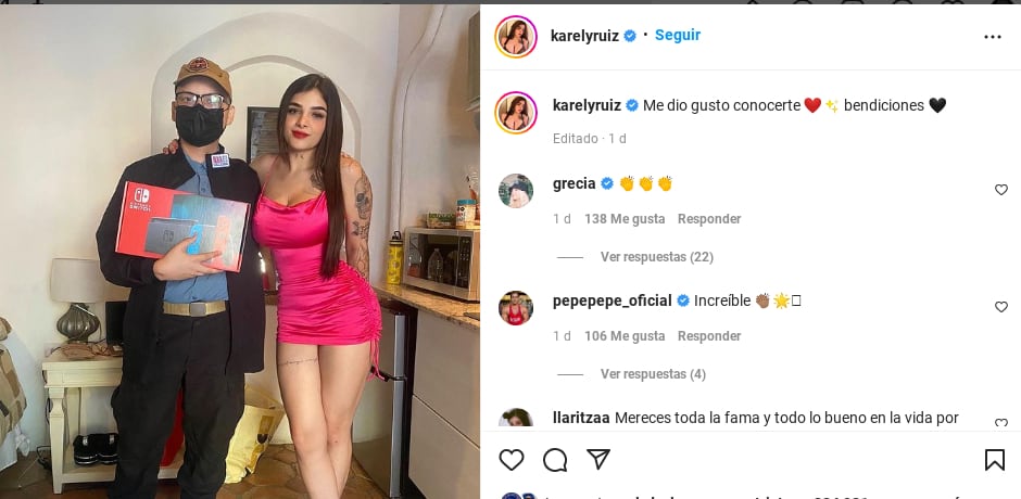 Karely Ruiz se reúne con joven al que ayudó con su quimioterapia