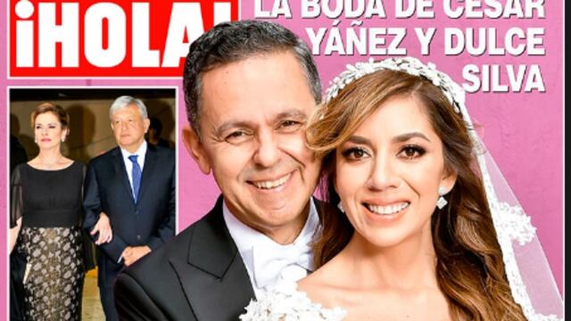 A la hora de casarse al señor César Yáñez como que le entró el sentimiento.