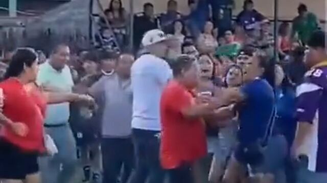 Papás borrachos se pelearon en torneo infantil de fútbol