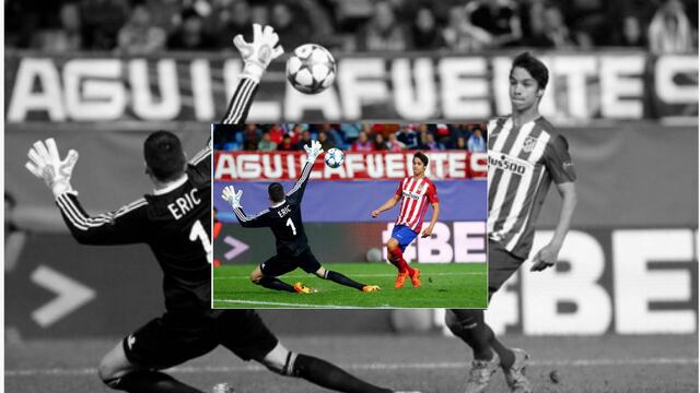la joven promesa del Atlético pone el 3-0 en el Calderón. 