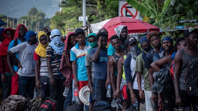 Caravana de migrantes en Chiapas