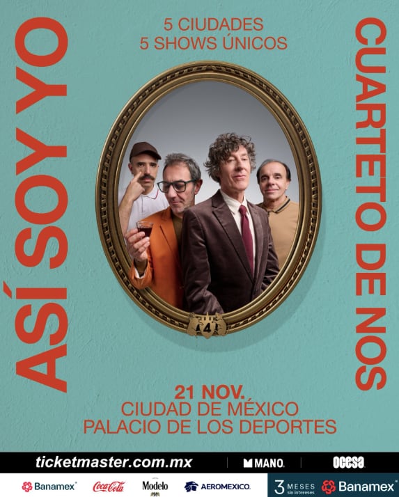 Cuarteto de Nos ofrecerá un concierto en el Palacio de los Deportes
