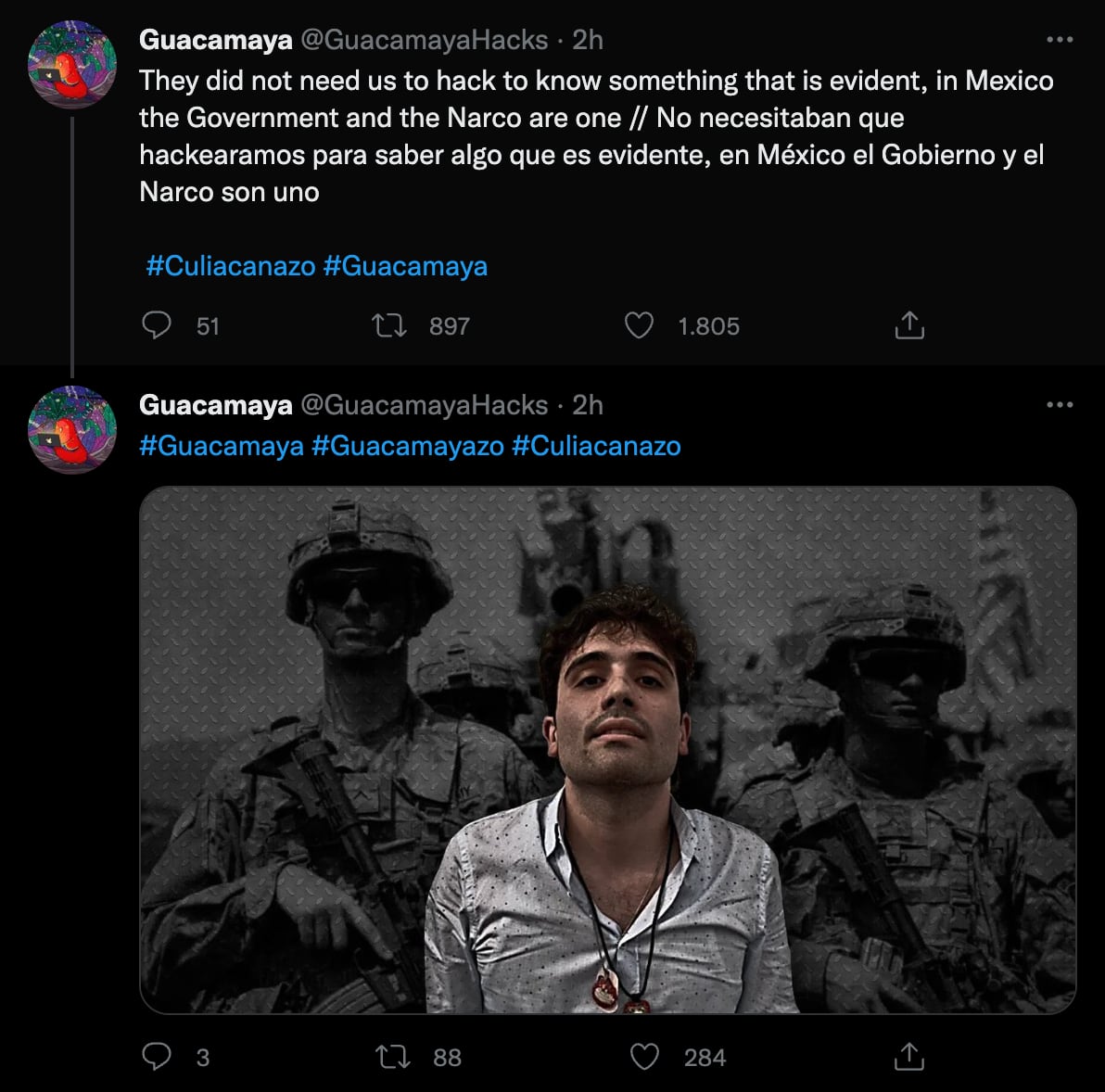 Guacamaya hackers crea cuenta de Twitter y lanza advertencia al gobierno de AMLO