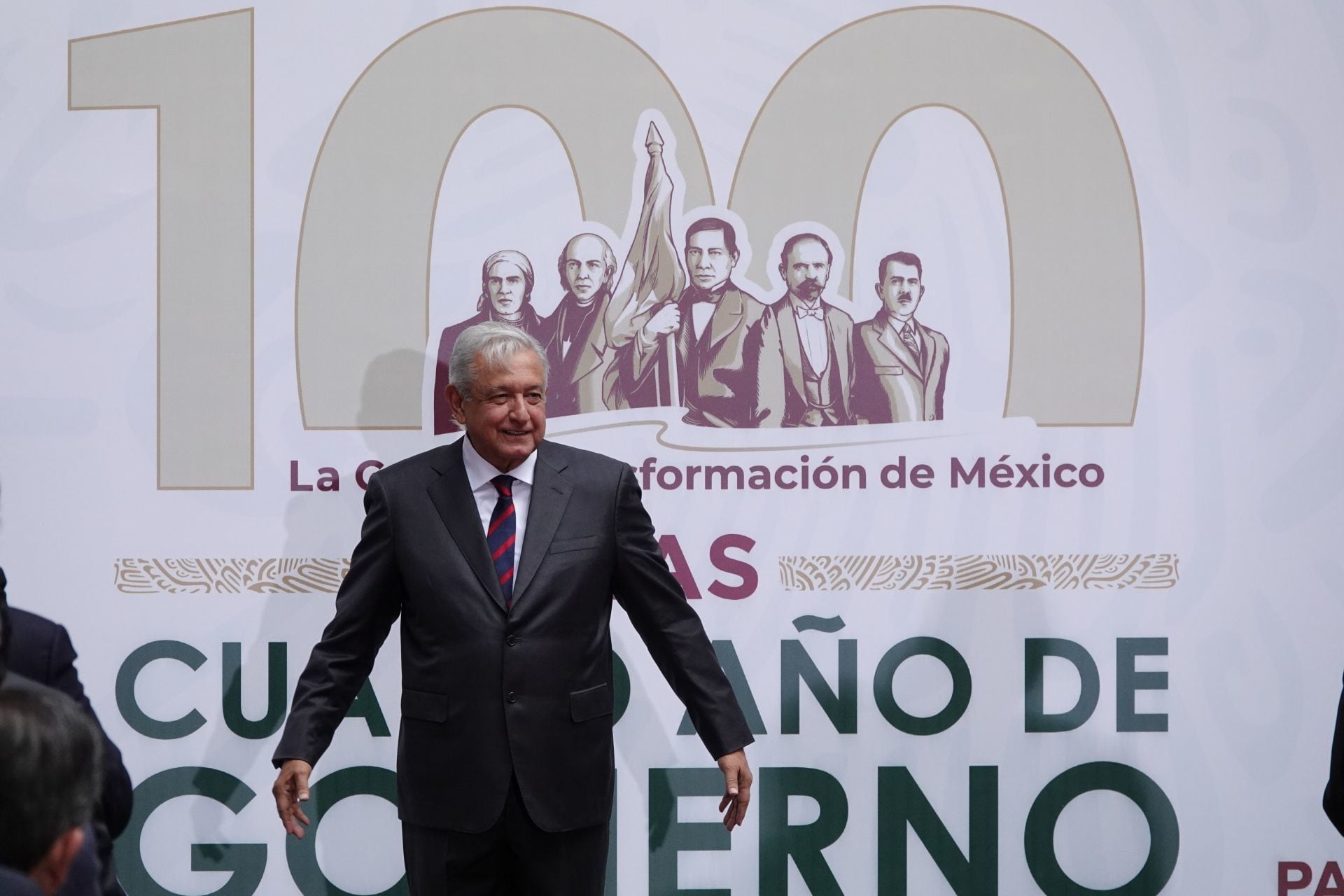 AMLO en su informe de gobierno