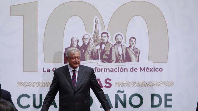 AMLO en su informe de gobierno